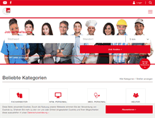 Tablet Screenshot of ab-zeitpersonal.de